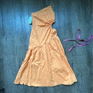 All About May Charlotte Dress -6- Linen Cotton Blend